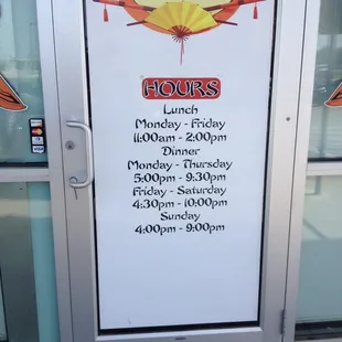 The hours