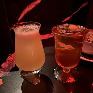 Okinawa Gimlet (left)