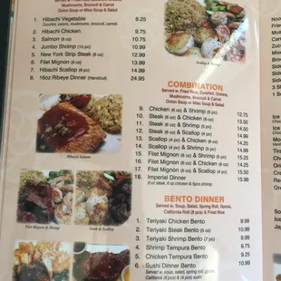 a menu for a restaurant