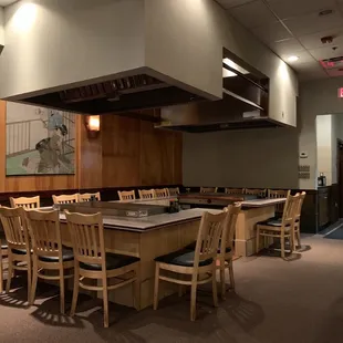 Sample of the huge hibachi stations
