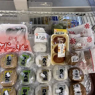 Japanese sweet mochis.