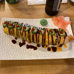 Spicy tiger roll