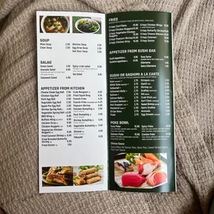 Front menu