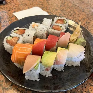 sushi and sashimi, food, sashimi, sushi