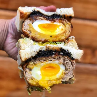 Tokyo Gyoza Scotch Egg Sando