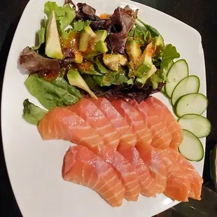 Salmon sashimi