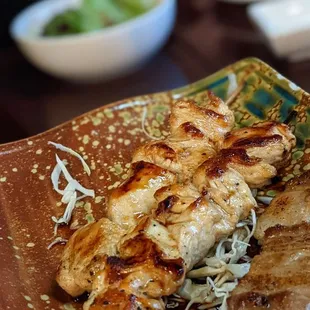 a plate of food on a table