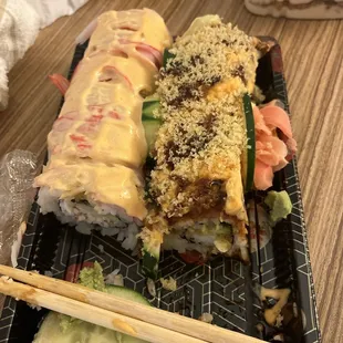 Volcano Roll Round rock Snow Crab Roll