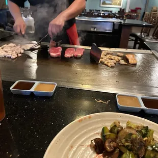 Hibachi Chicken and Steak