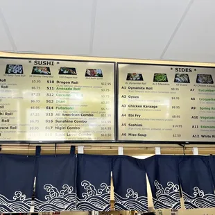 menus