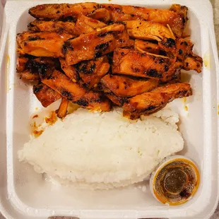 Spicy chicken teriyaki, 5/5. IG: @take.a.bite.with.me