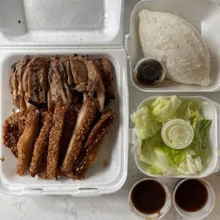 Teriyaki and katsu combo