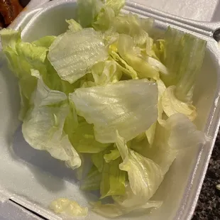 We weighed the salad and it was only 30 grams.