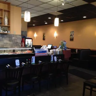 the dining area