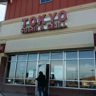outside