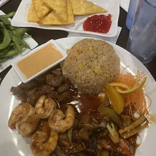 Hibachi steak and shrimp