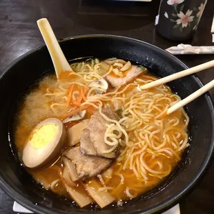 Spicy Miso Ramen was excellent &amp; filling.