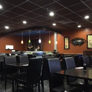 the interior of a restaurant