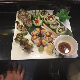 sushi and sashimi, sashimi, food, sushi