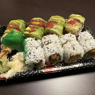 Lion King Roll and Alaska Roll