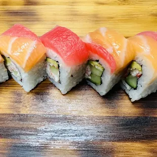 a variety of sushi