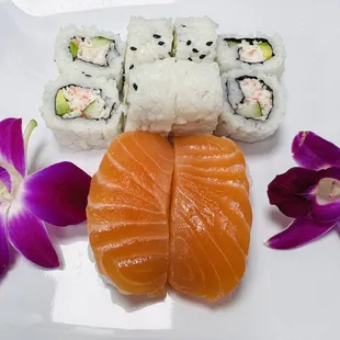 a variety of sushi