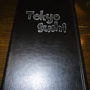 Menu cover.