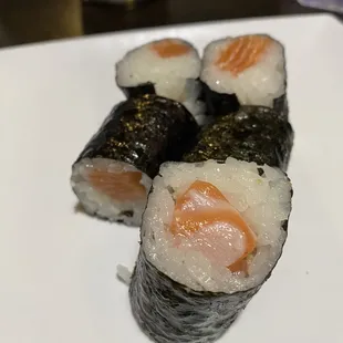 Sake maki...too much rice and fell apart mid bite