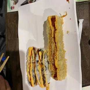 a hot dog with mustard and ketchup