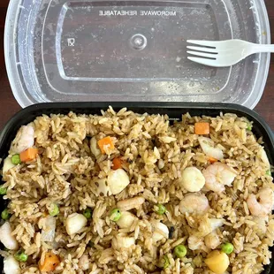 Seafood Teppanyaki with Fried Rice