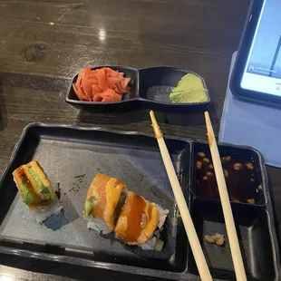 The end of a #9 roll