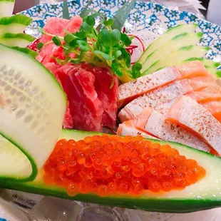 o-toro, Ikura, sake-toro   SUGOI !!