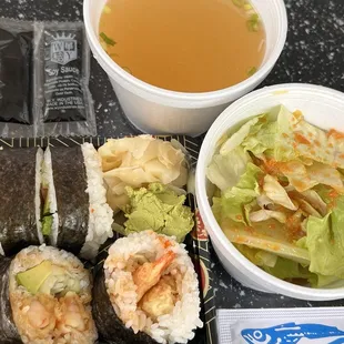 3. Shrimp Tempura Roll and Boston Roll Lunch Special