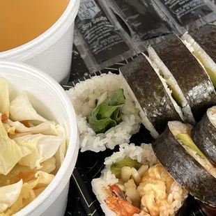 3. Shrimp Tempura Roll and Boston Roll Lunch Special