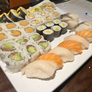 sushi, sushi and sashimi, sashimi, food