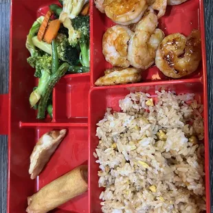 Shrimp bento box