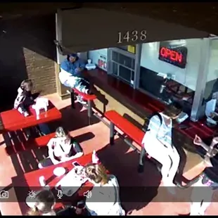 Outside our restaurant