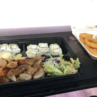 Chicken and California Roll Combo Plate