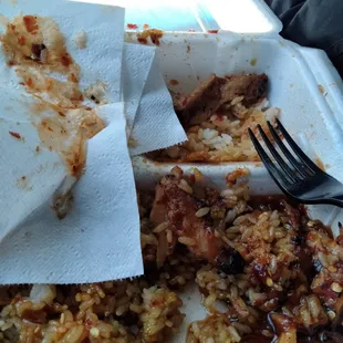 This is supposed to be teriyaki chicken hot not hot chicken.