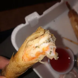 Look inside of the shrimp man
