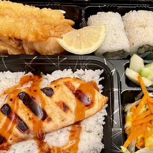 Salmon Bento box