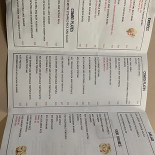 Menu Part 2 Updated September 2023