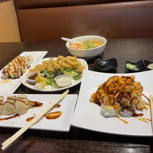 sushi, food, sashimi, sushi and sashimi