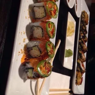 Spicy Tuna On Fire Roll