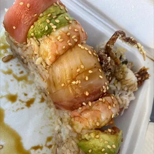 Monster roll . Was delicious and fresh