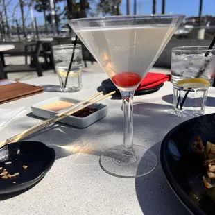 Exotic lychee martini
