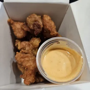 a box of fried food