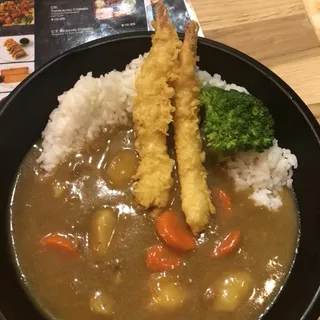 Shrimp Tempura Curry w/salad