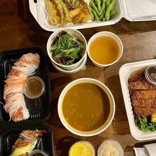 Tonkatsu and Curry w/salad