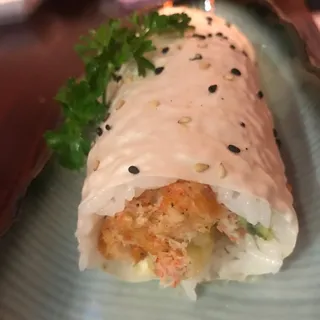 Blue Crab Hand Roll w/soy paper